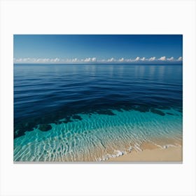 Aerial View Of A Beach Canvas Print