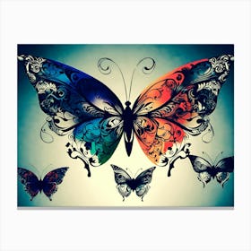 Colorful Butterflies 79 Canvas Print