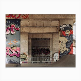 Graffiti Skate Park Canvas Print