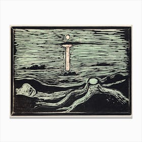 Mystical Shore, Edvard Munch Canvas Print