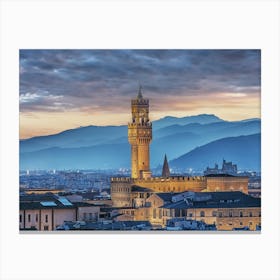 Evening In Florence Canvas Print