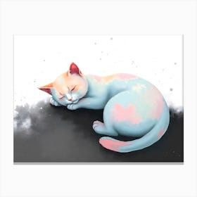 Feline Creative Cat Illustration 40 1 Canvas Print