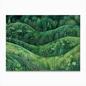 Green Hills Canvas Print