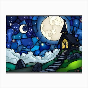 Stained Glass Painting Canvas Print