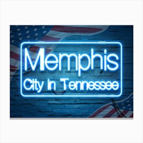 Memphis City In Tennessee Canvas Print