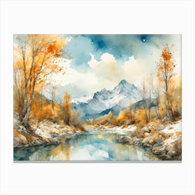 Mountain River 2 40x30in 12000x9000px 52mb Canvas Print