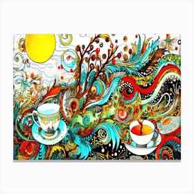 Coffee Connections - Coffeezilla Canvas Print