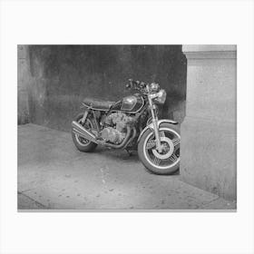 Motorcycle In Nyc Canvas Print