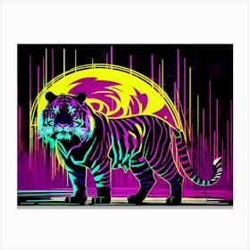 Neon Tiger Canvas Print