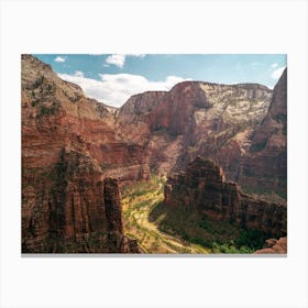 Valley Of Angels Landing Canvas Print
