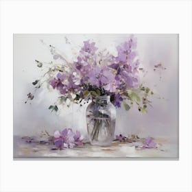 Purple flowers Canvas Print