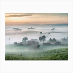 Misty Morning 5 Canvas Print