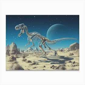 Dinosaur Skeleton Canvas Print