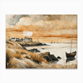 European Coastal Painting (78) Canvas Print