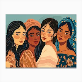 Four Women 1 Canvas Print