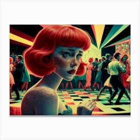 Night At The Disco Canvas Print