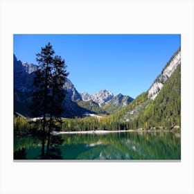 Lake In The Mountains Canvas Print