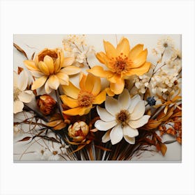 Harmony In Bloom A Soiree Of Bouquets And Untamed Florals Canvas Print