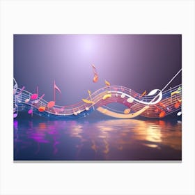 Tangled Notes Canvas Print