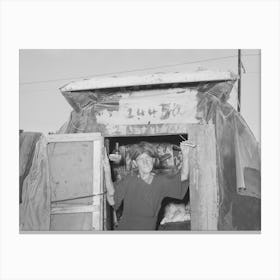 Woman Living In Camp Near Mays Avenue, Oklahoma City, Oklahoma, See 33965 And General Caption No, 21 By Canvas Print