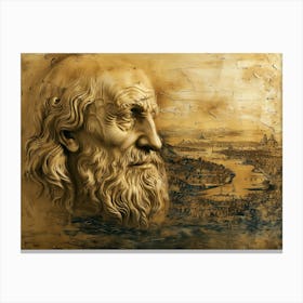 Contemporary Artwork Inspired By Leonardo Da Vinci 2 Canvas Print