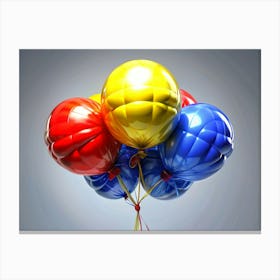 Bunch Of Colorful Balloons Canvas Print