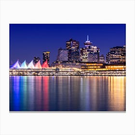 Charming Evening Impression From Vancouver Canvas Print