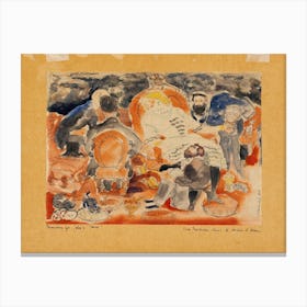 Nana And Her Men, Charles Demuth Canvas Print