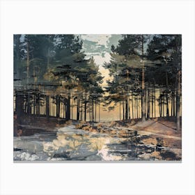 Forest Photo Collage 8 Canvas Print