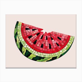 Watermelon Mosaic 3 Canvas Print