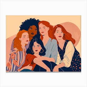 Group Of Women 5 Canvas Print