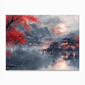 Chinese Landscape Painting 26 Canvas Print