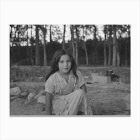 Untitled Photo, Possibly Related To Indian Girl, Daughter Of Blueberry Picker, Near Little Fork, Minnesota By Russell Canvas Print