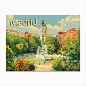 Capture the Beauty of Madrid Poster Canvas Print