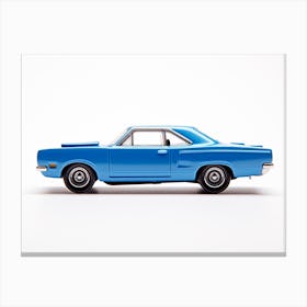 Toy Car 71 Plymouth Road Runner Blue 2 Canvas Print