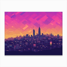 Lima Skyline Canvas Print