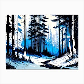 Winter Forest 1 Canvas Print