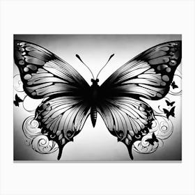 Butterfly Tattoo Canvas Print