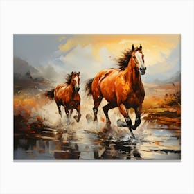 Galloping Guardian Protector Of The Plains Canvas Print