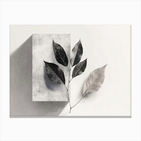 Abstract Leaf Classy Canvas Print