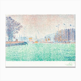 At Flushing (A Flessingue) (1895), Paul Signac Canvas Print