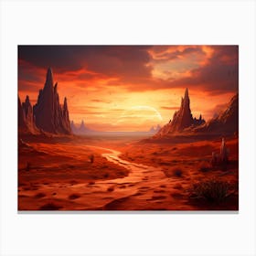 Desert Landscape 1 Canvas Print