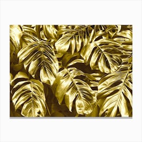 Gold Leaves Canvas Print