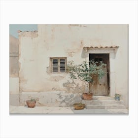 House In Greece Canvas Print