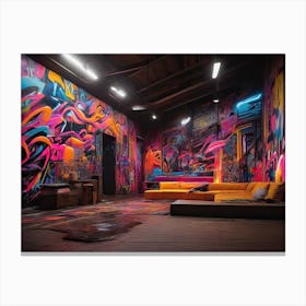 Graffiti Room Canvas Print