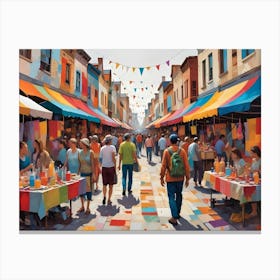 Street Market 1 Canvas Print