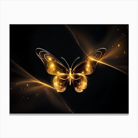 Golden Butterfly 33 Canvas Print