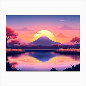 Sunset Landscape 1 Canvas Print