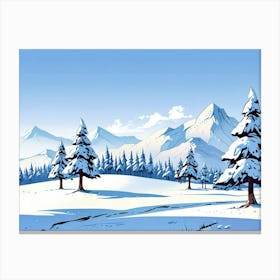 Winter Landscape 6 Canvas Print