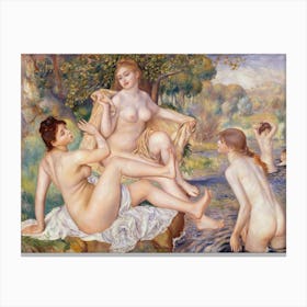 French The Large Bathers, Pierre Auguste Renoir Canvas Print